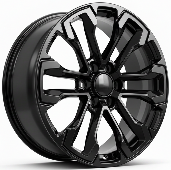 FFW F102 22x9 Gloss Black Replica Wheel for Silverado 1500 & Tahoe