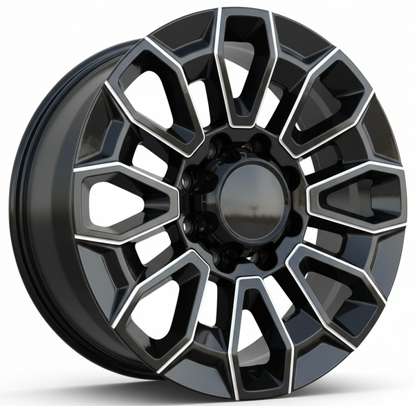 FFW F40 – 22x9 +24 | 8x180 | Gloss Black Milled OE-Style Wheel