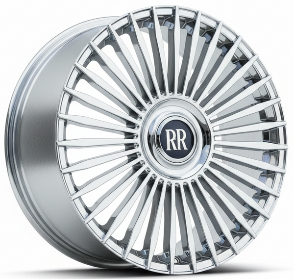 FFW F72 - 22x9.5 +40 | 5x120 | Chrome OE-Style Wheel | Floating Center Cap