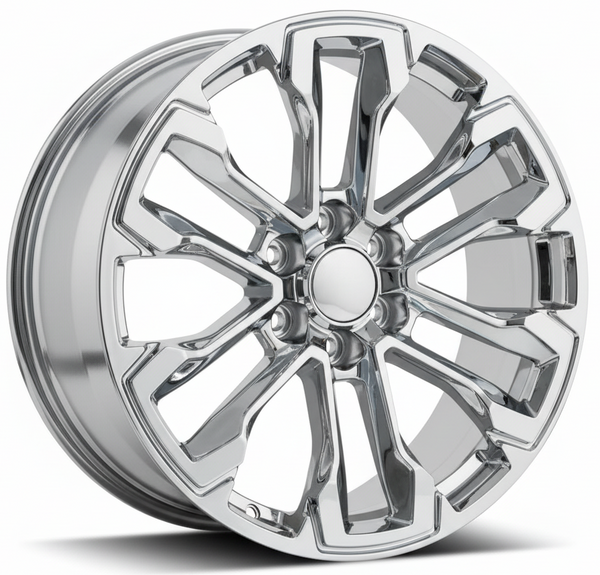 FFW F102 - 22x9 +24 | 6x139.7 | Chrome OE-Style Wheel