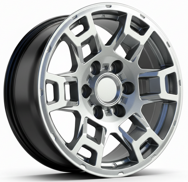 FFW F02 17x8 Hyper Black Replica Wheel for Toyota Tacoma & 4Runner