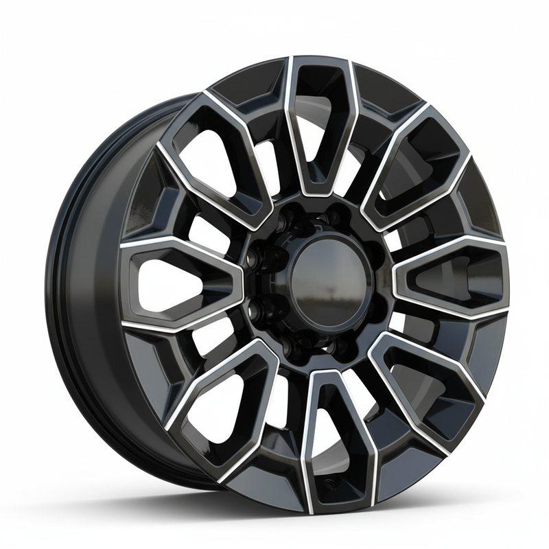FFW F40 – 22x9 +24 | 8x180 | Gloss Black Milled OE-Style Wheel