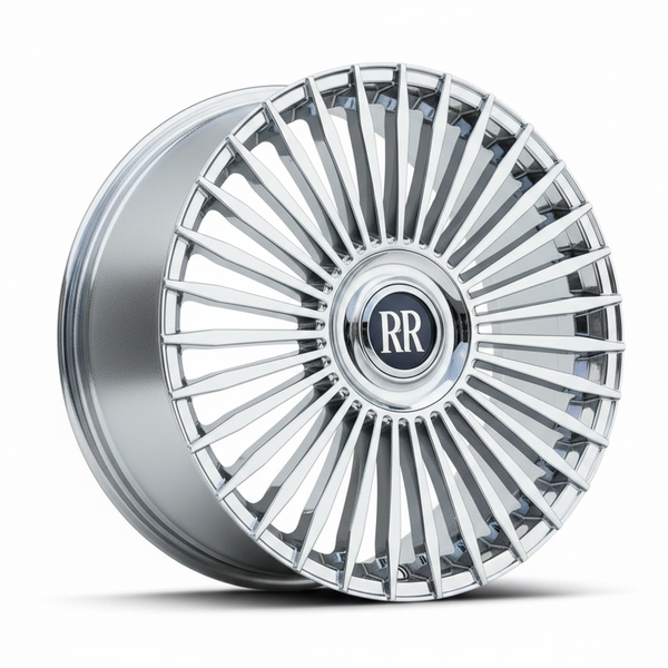 FFW F72 - 22x9.5 +40 | 5x120 | Chrome OE-Style Wheel | Floating Center Cap