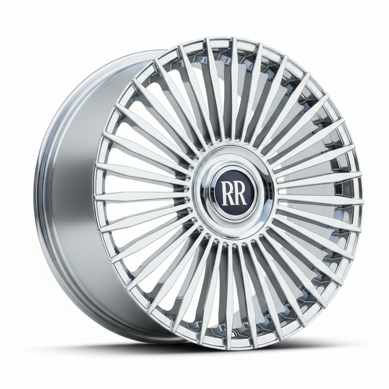FFW F72 - 22x9.5 +40 | 5x120 | Chrome OE-Style Wheel | Floating Center Cap