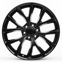 Detail view of glossy black wheel center